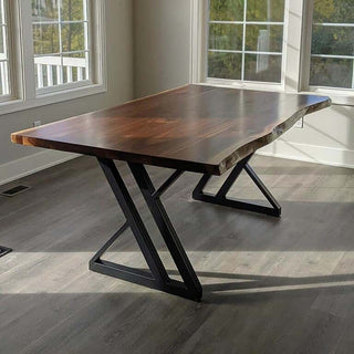 Live Edge Black Steel Sleds | Loewen Design Studios