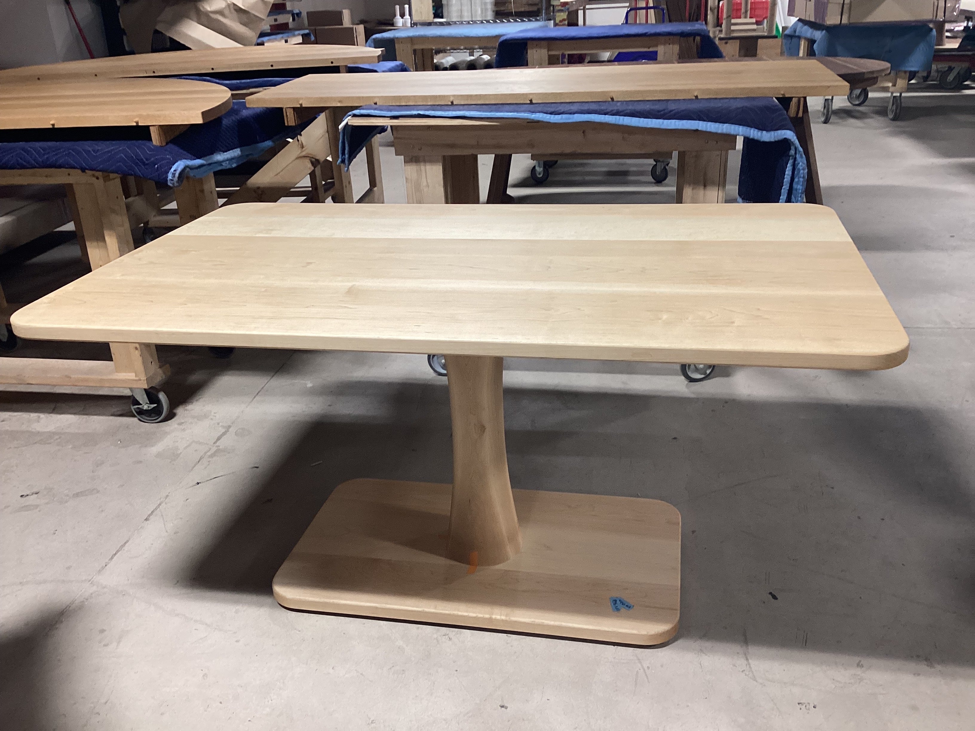 Custom Maple Jarvis dining table for Rucha