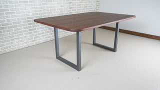 Ash Dining Room Table with U shaped Legs