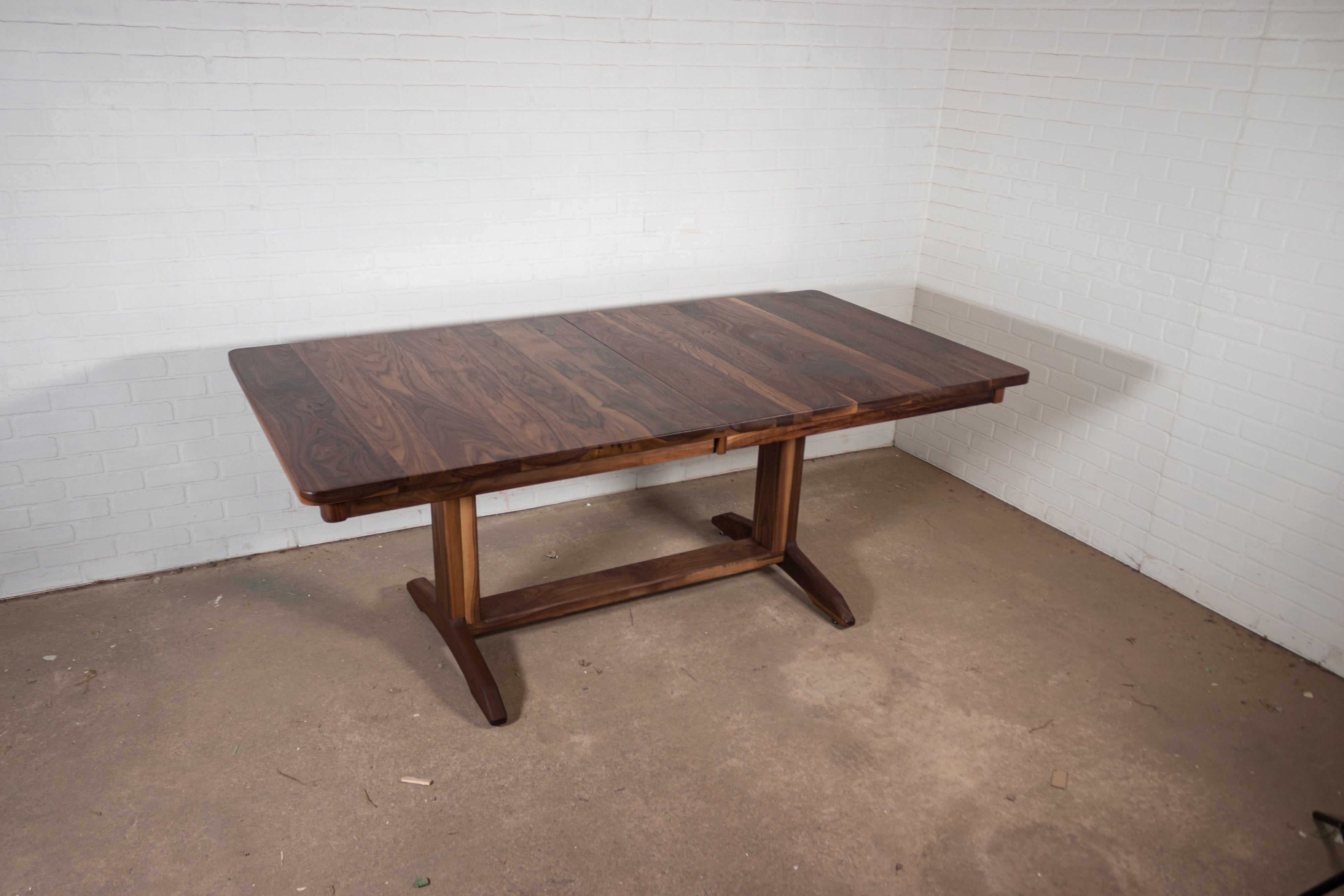 Custom Walnut extension table for Stacie