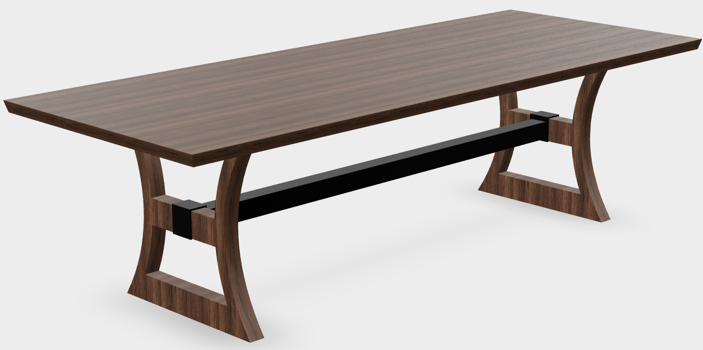 Custom Walnut Table for Kimberly & JJ