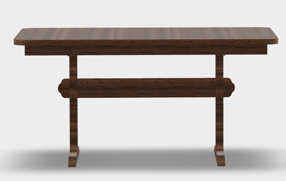 Custom Walnut Table for the Darsneys