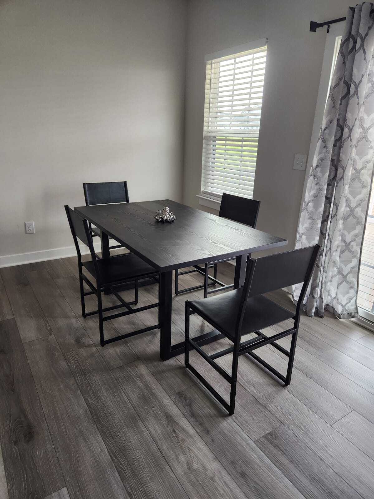 Custom Ash table top and coffee table legs for Jen