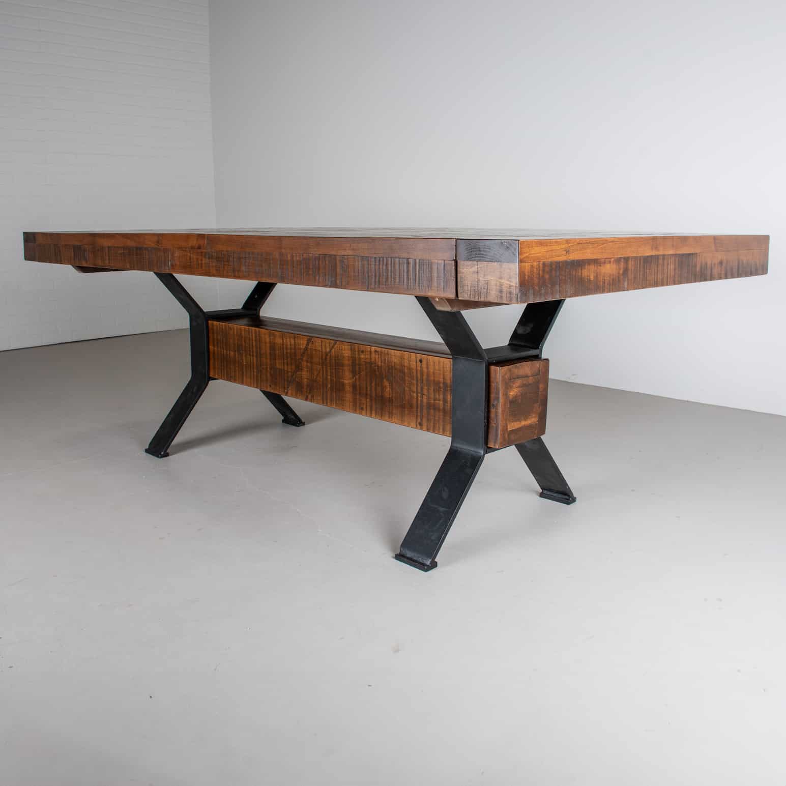 Custom Rustic Bragg table for Curtis