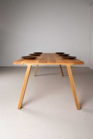 custom midcentury modern oak table