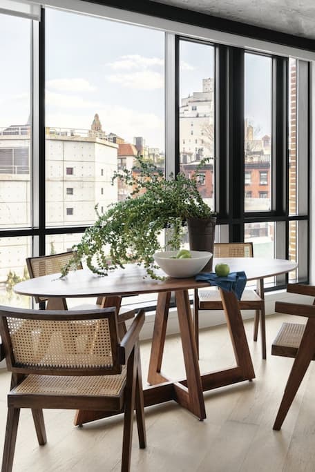 elliptical oval dining table
