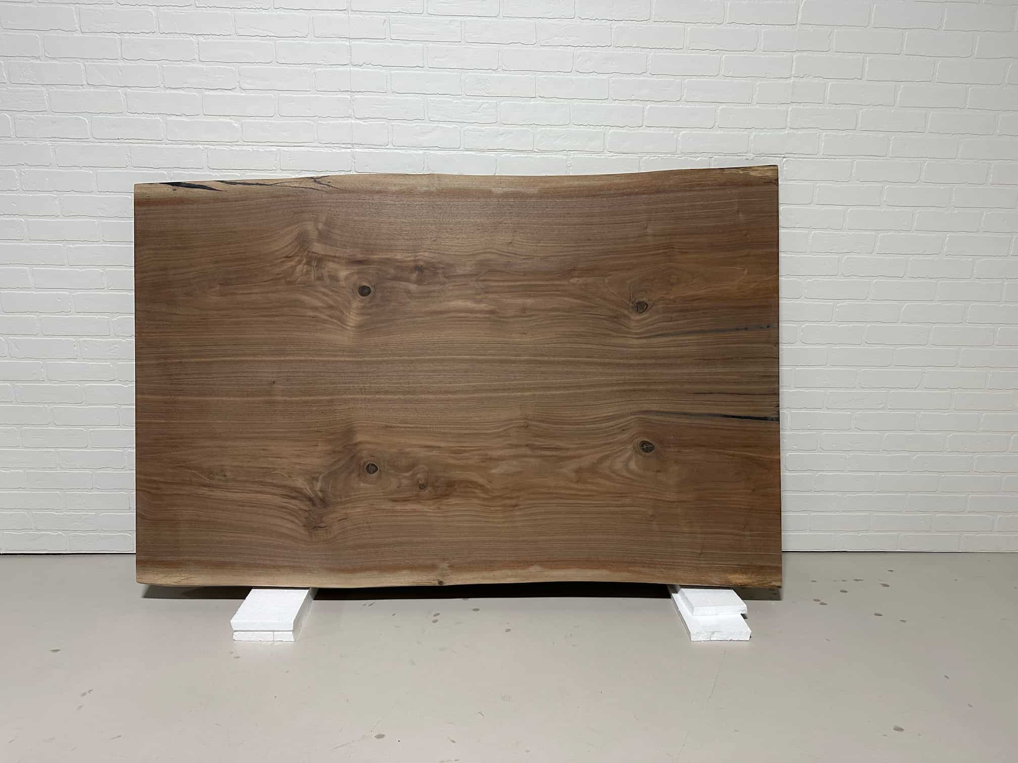 in stock live edge bookmatch walnut table top 44x70
