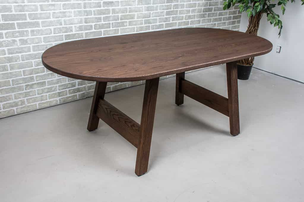 oval oak table