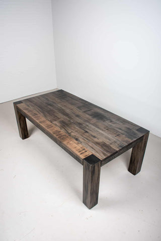 rustic maple farmhouse parsons table