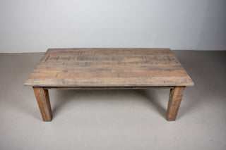 rustic textured maple extension table on parsons base