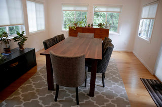 spiced walnut parsons table