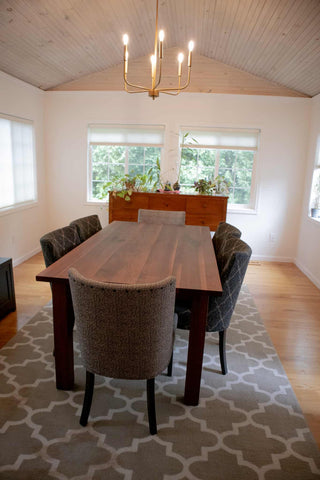 spiced walnut parsons table