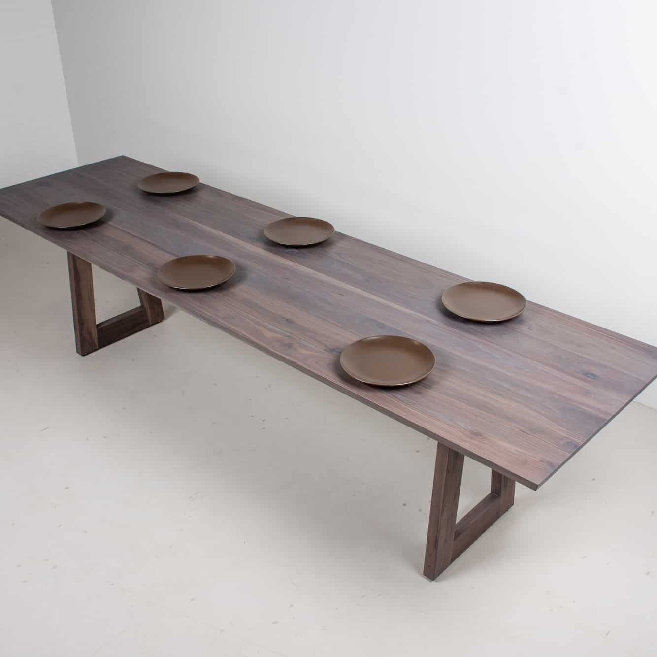 weathered walnut table