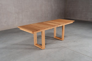 walnut oval center extension table with chairs