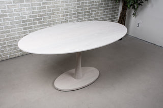 Jarvis Elliptical Oval Pedestal Table