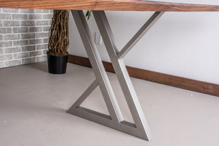 Sable Rectangle Kitchen Table on Steel Zionz Legs
