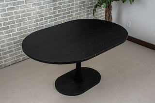 Black Pedestal Dining Table