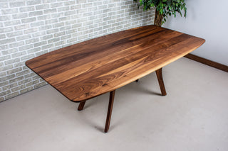 Custom Walnut table and bench for Cathy