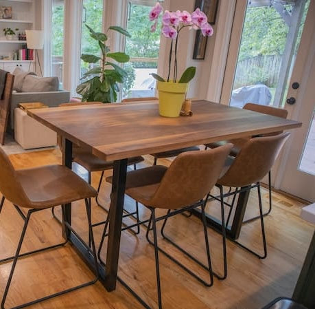 small walnut dining table