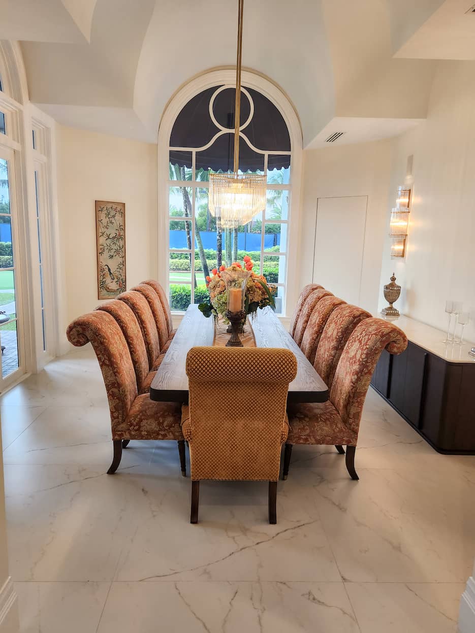 round midcentury table
