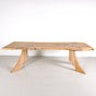a live edge bookmatch Maple table 36