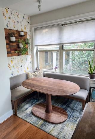 walnut kitchen dining table