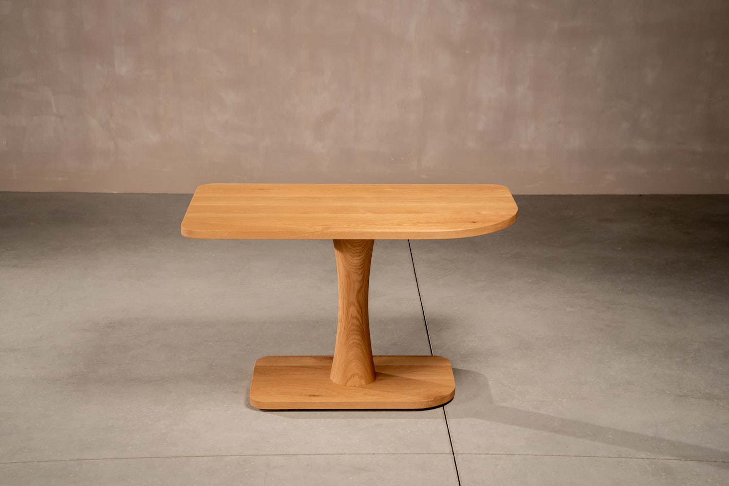 small custom pedestal table
