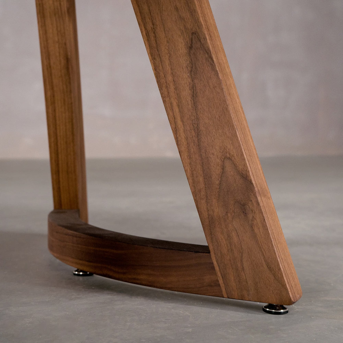 the curve of a Walnut Chesbro leg, finished in Pure D