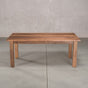 rectangle Walnut table 36” wide x 72” long, finished in Pure D on Parker base