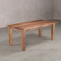 rectangle Walnut table 36” wide x 72” long, finished in Pure D on Parker base