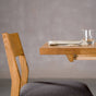 chair position at the leaf added to an extended Oak table finished in Pure D