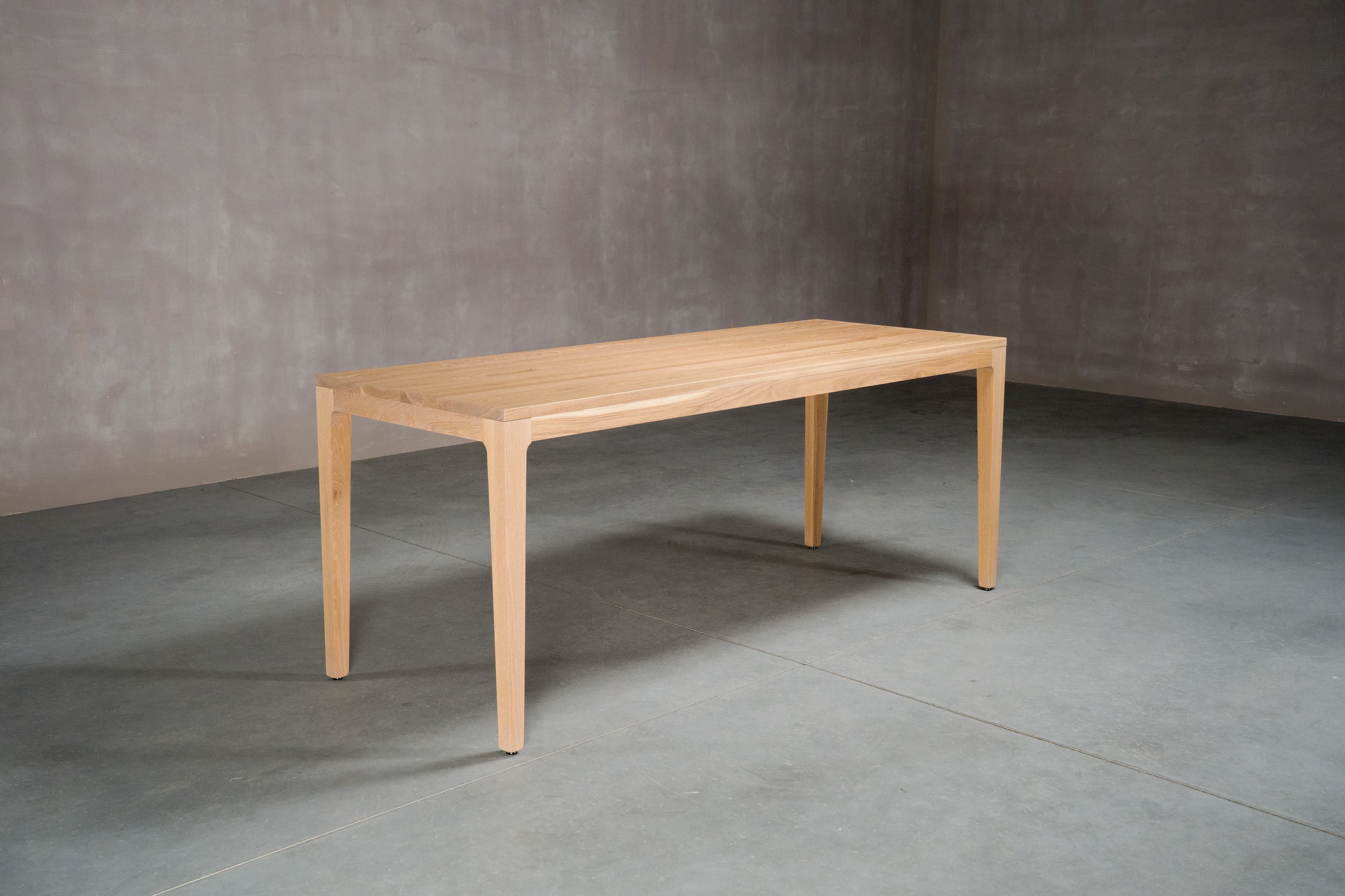 custom oak dining table