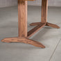 base detail of a Tobin trestle in Walnut finished in Pure D