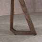 the angle of a Caldwell legs in Red Oak finished in Dark Roast W