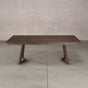 extendable Red Oak table 42” wide x  84” long, finished in Dark Roast W on Caldwell legs