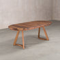 oval extendable Walnut table 36” wide x 60” long, with 2-18” leaves finished in Pure D on Chesbro legs
