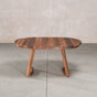 oval extendable Walnut table 36” wide x 60” long, finished in Pure D on Chesbro legs