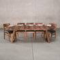 oval extendable Walnut table 36” wide x 60” long with 2-18