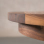 the Seymour edge of an oval Walnut table