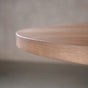 the Seymour edge on a racetrack oval Maple table finished in Coconut W 