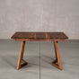 square extendable Walnut table 30” wide x 30” long with 1-18