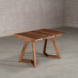 square extendable Walnut table 30” wide x 30” long with 1-18