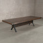 a Rustic Mapletable 48” wide x 120” long, finished in Mocha on Echo base
