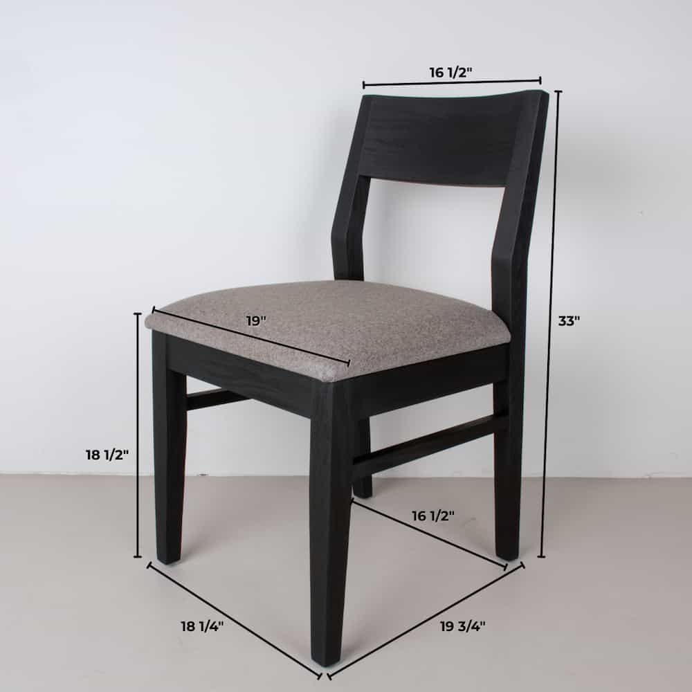 dimensions of an Aubrey side chair