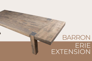 Barron Extendable Exposed Parsons Table with Rustic Finish
