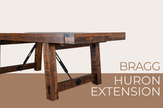 Bragg Rustic Farmhouse Extension Table