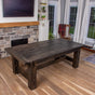 rustic farmhouse table in smoke finish 42