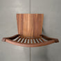 overhead view of a high back Betzner dining chair in Walnut