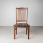 high back walnut chair with Walnut seats finished in Pure D
