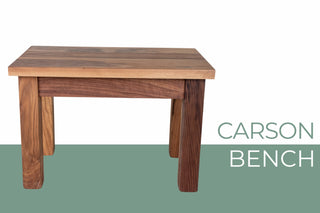 Carson Wooden Parson Bench